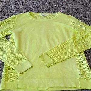 CABI lime Green "fishnet" like shit